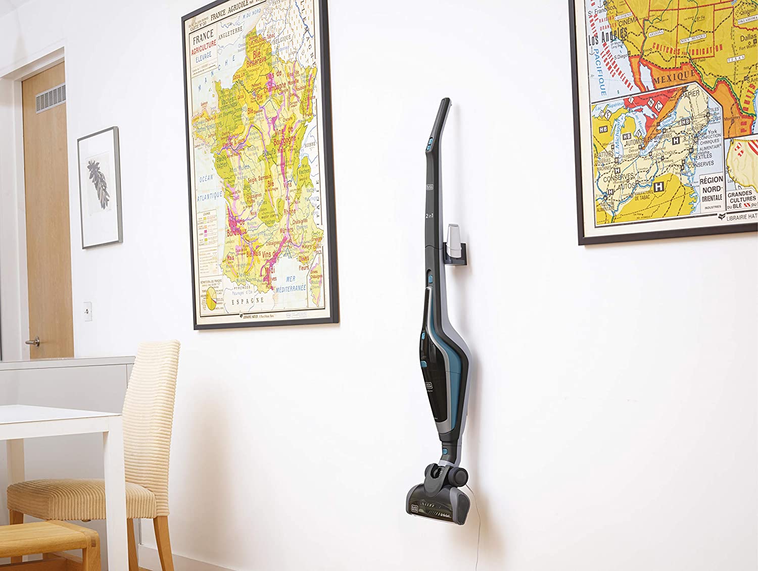 BLACK+DECKER 14.4V 28.8Wh Cordless Stick Vacuum Cleaner, 2Ah Lithium-Ion Battery 2in1 Floor مكنسة كهربائية عمودية لاسلكية 2 في 1 من بلاك & ديكر BLACK+DECKER 14.4V 28.8Wh Cordless Stick Vacuum Cleaner, 2Ah Lithium-Ion Battery 2in1 Floor مكنسة كهربائية عمودية لاسلكية 2 في 1 من بلاك & ديكر